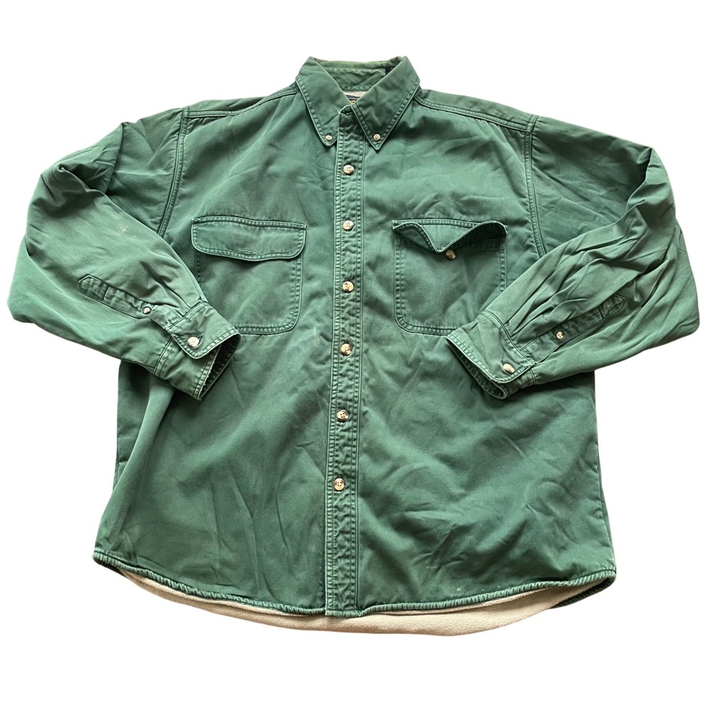 Woolrich Green Lightweight Shirt Jacket